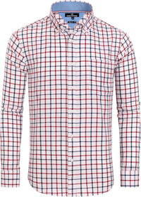 Navy Red, Small Plaid